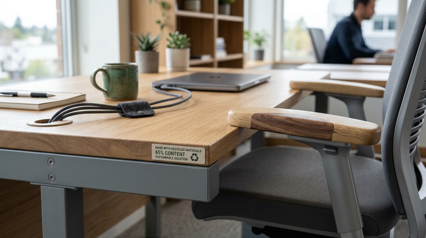 circular office furniture details with repairable and reusable parts